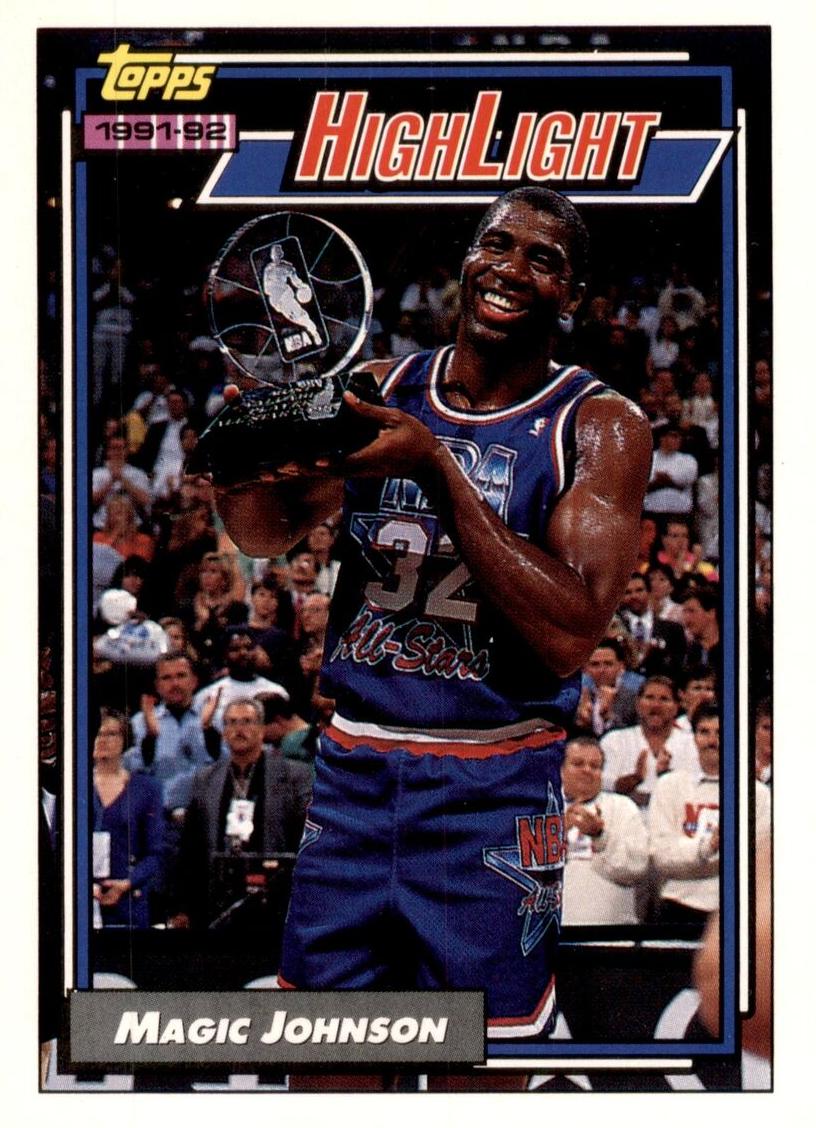 1992 Topps Basketball Highlights Magic Johnson #2 PSA 10