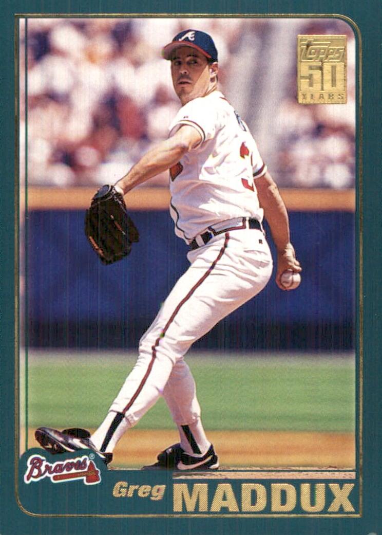 2001 Topps Baseball Greg Maddux #660 PSA 7