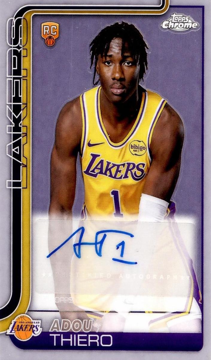 2025 Topps Chrome Basketball Adou Thiero #TCAR-AT PSA 9