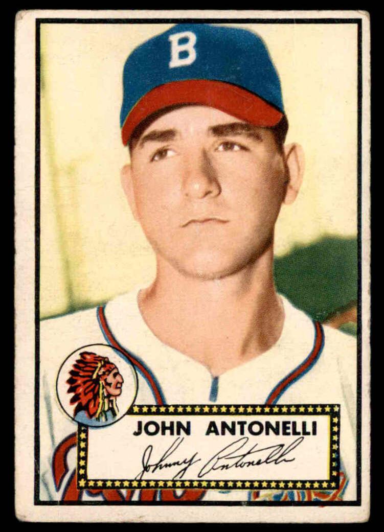 1952 Topps Baseball Johnny Antonelli #140