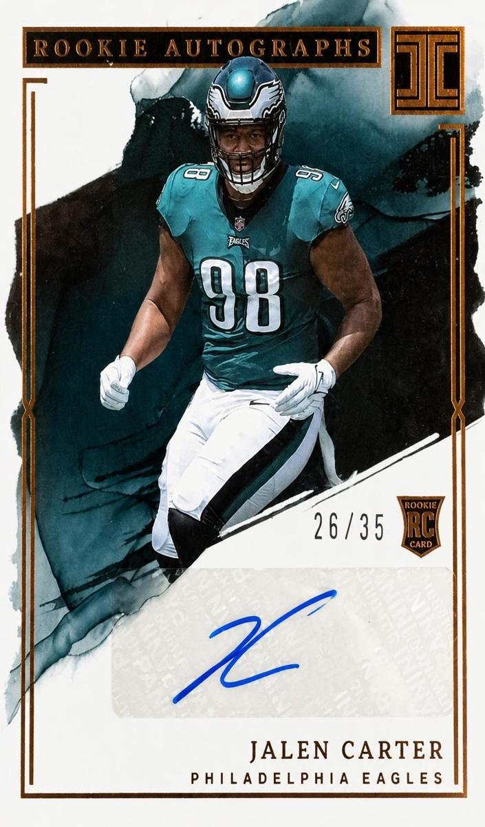 2023 Panini Impeccable Football Bronze Jalen Carter #RA-JC PSA 7