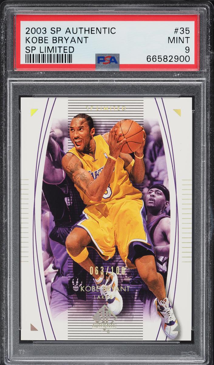 2003 SP Authentic Basketball Limited Kobe Bryant #35 BGS 9