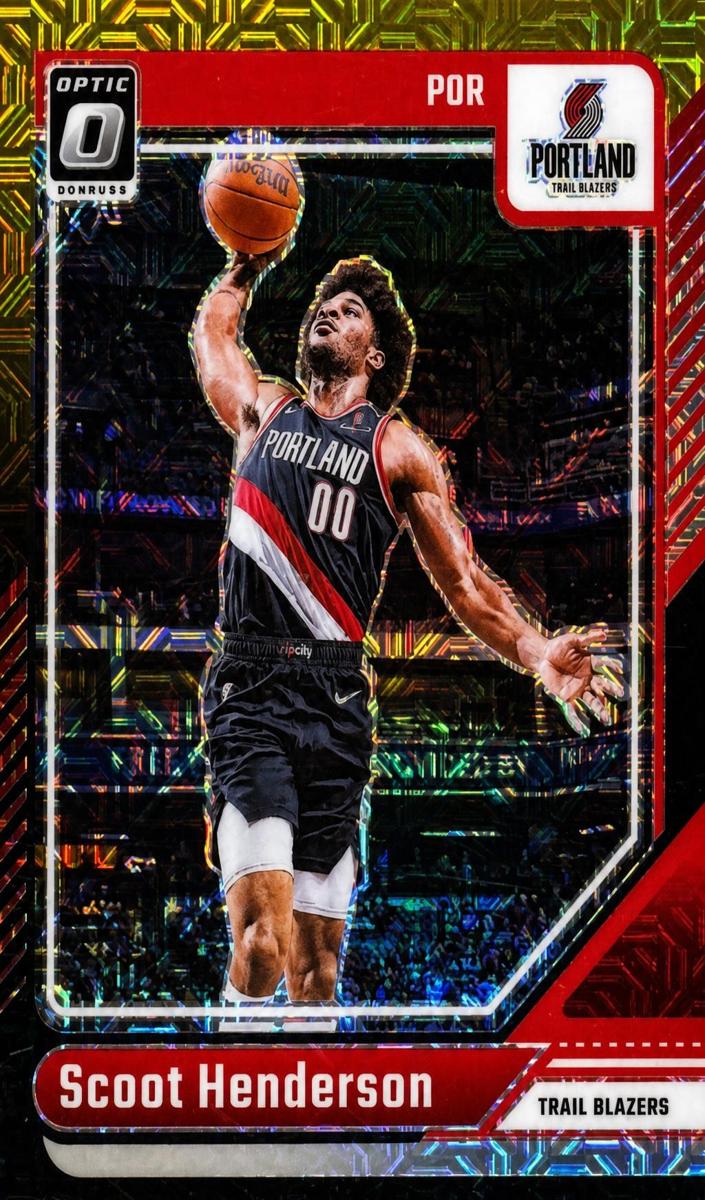 2024 Donruss Optic Basketball Choice Black Gold Scoot Henderson #153