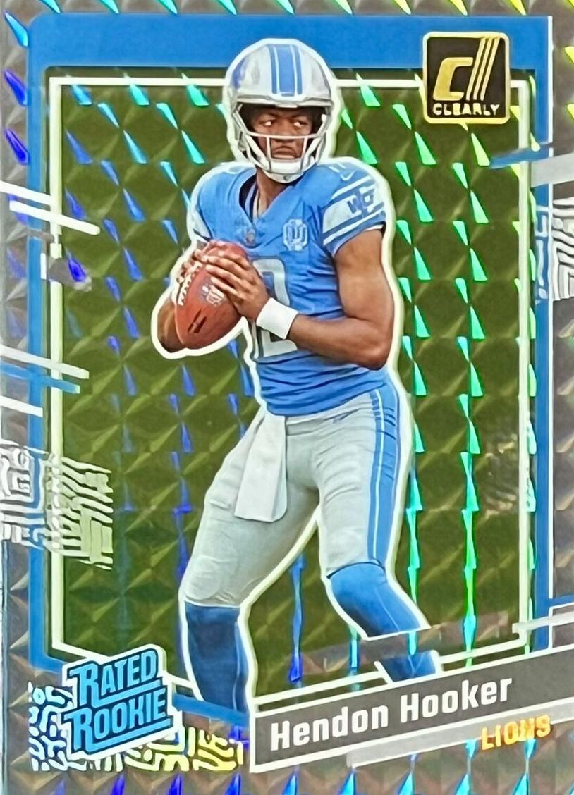 2023 Panini Clearly Donruss Football Holo Mosaic Hendon Hooker #61