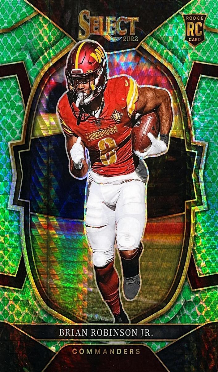 2022 Panini Select Football Dragon Scale Prizm Brian Robinson Jr. #78 PSA 10