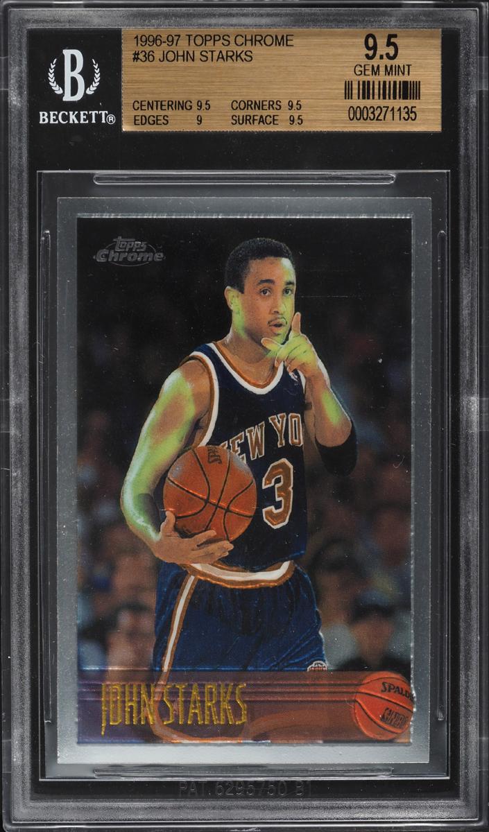 1996 Topps Chrome Basketball John Starks #36