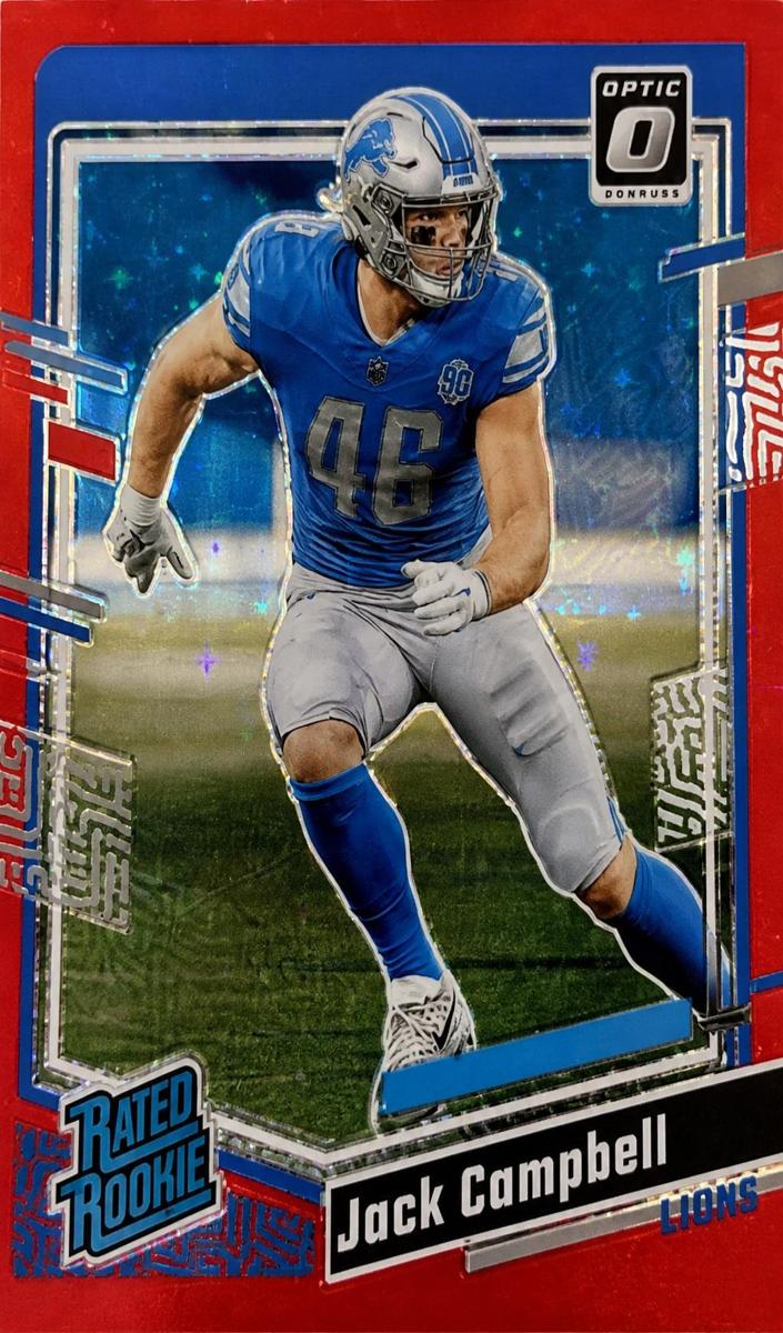 2023 Donruss Optic Football Red Stars Jack Campbell #235