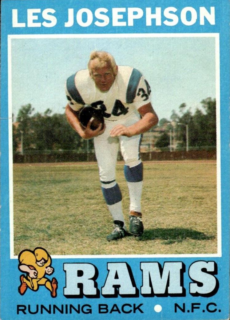 1971 Topps Football Les Josephson #181 PSA 8
