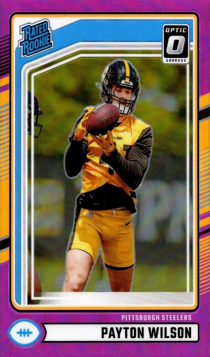 2024 Panini Donruss Football Pink Payton Wilson #342 PSA 8.5