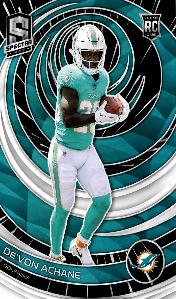 2023 Panini Spectra Football Hyper De'Von Achane #160