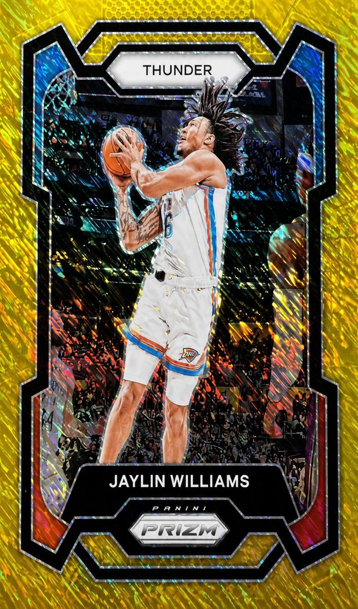 2023 Panini Prizm Basketball Gold Shimmer FOTL Jaylin Williams #214