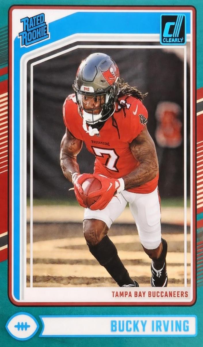 2024 Panini Clearly Donruss Football Teal Bucky Irving #86