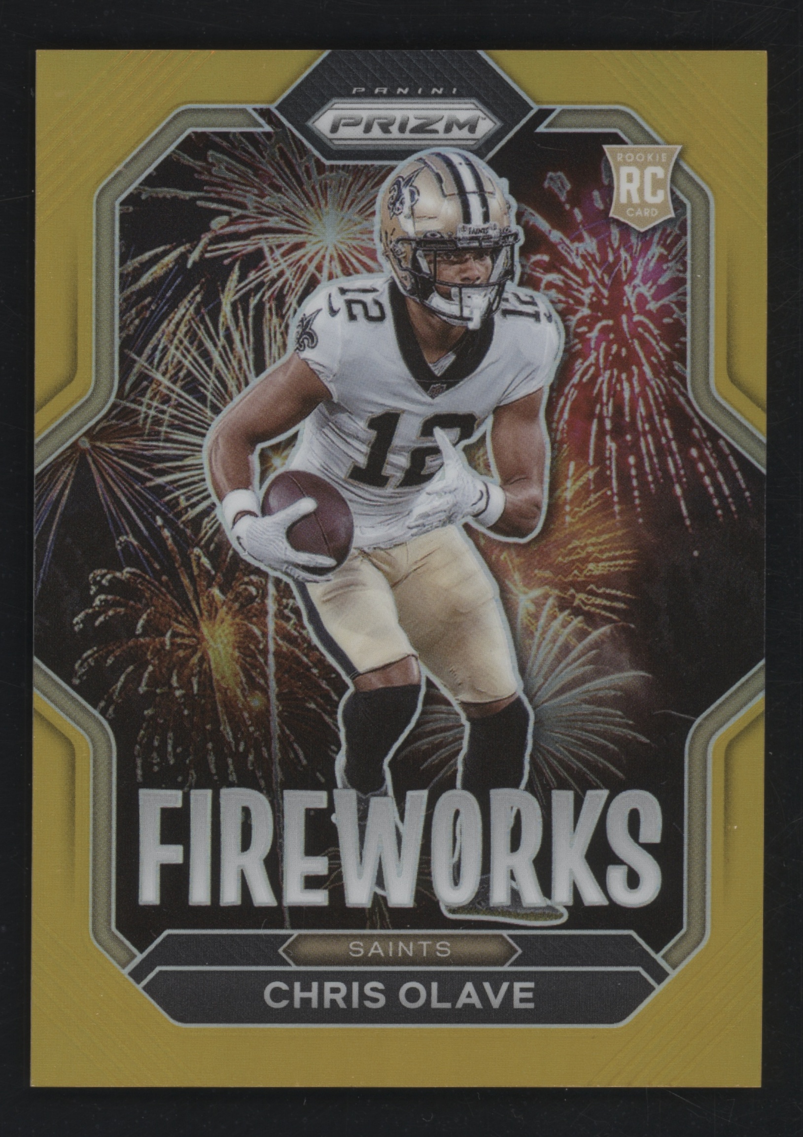 2022 Panini Prizm Football Gold Chris Olave #F-14