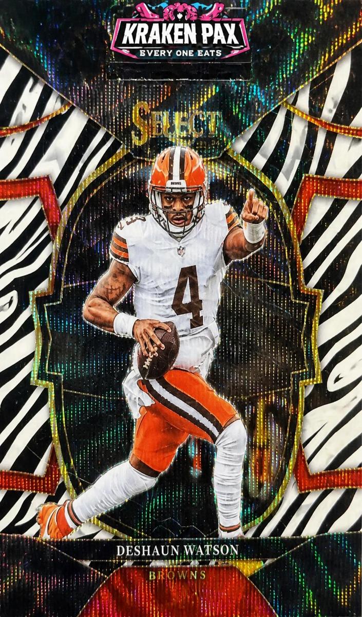 2022 Panini Select Football Die Cut Zebra Deshaun Watson #67 PSA 9