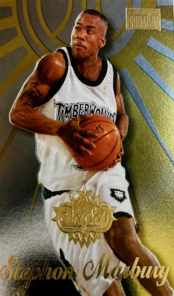 1996 Skybox Premium Basketball Stephon Marbury #12 PSA 8.5