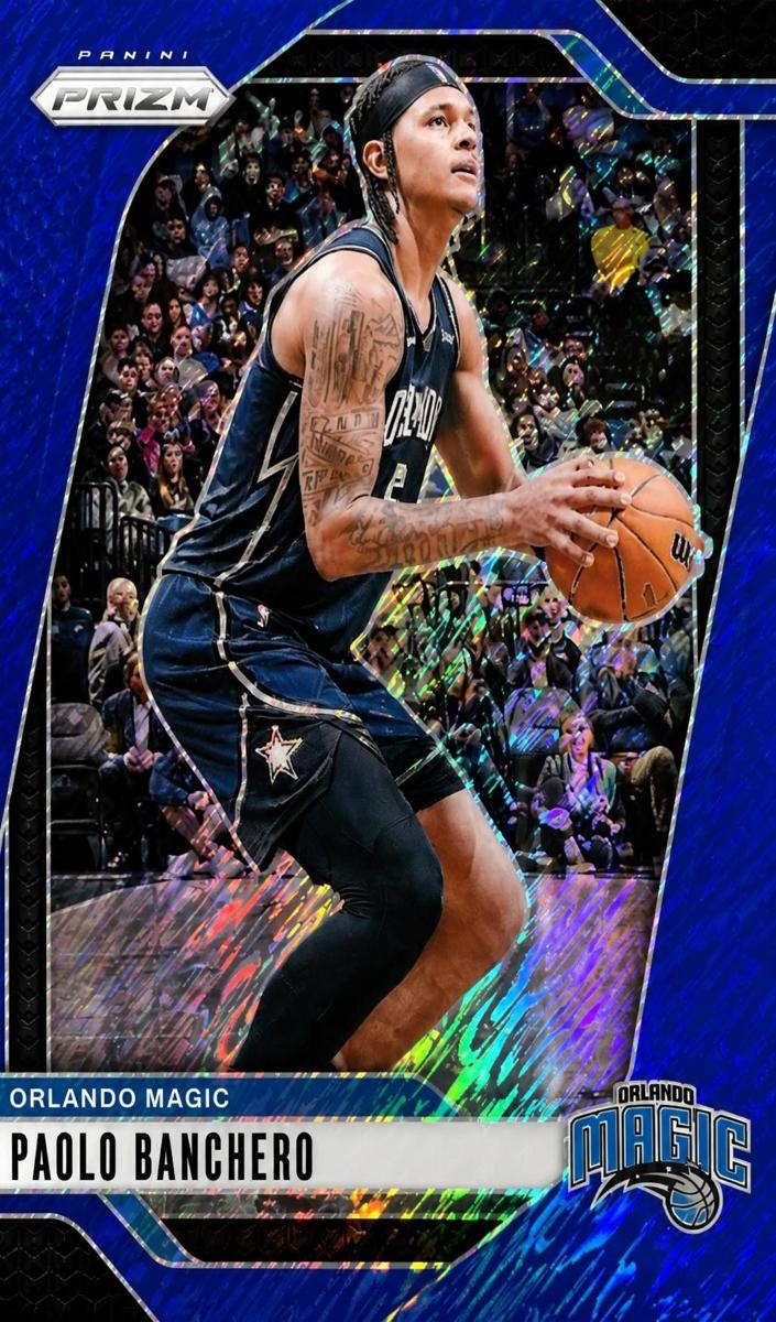 2024 Panini Prizm Basketball Blue Shimmer FOTL Paolo Banchero #183 PSA 10