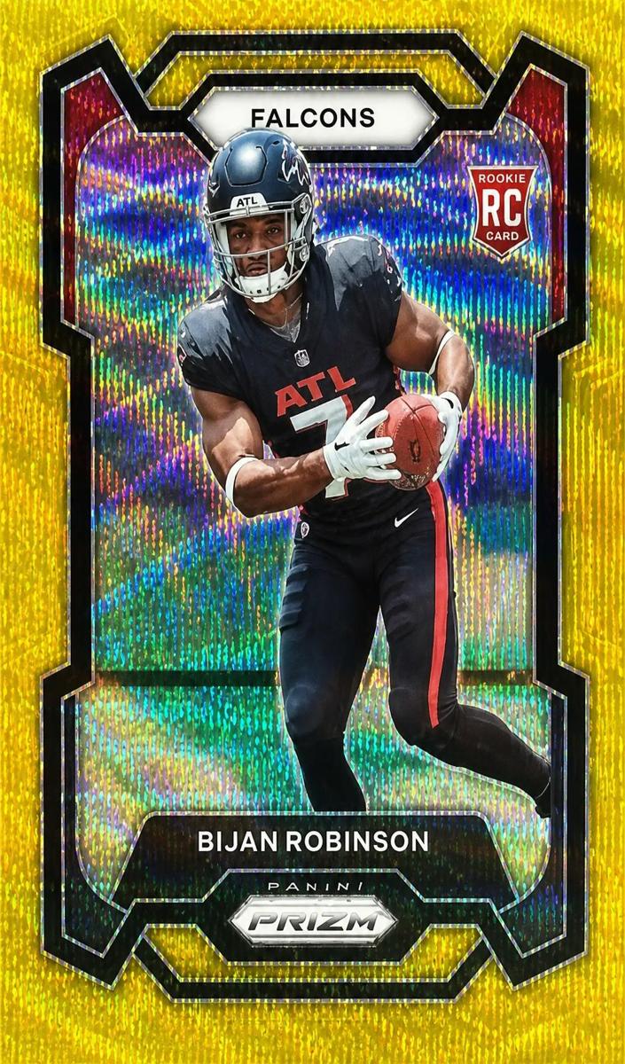 2023 Panini Prizm Football Gold Wave Bijan Robinson #305