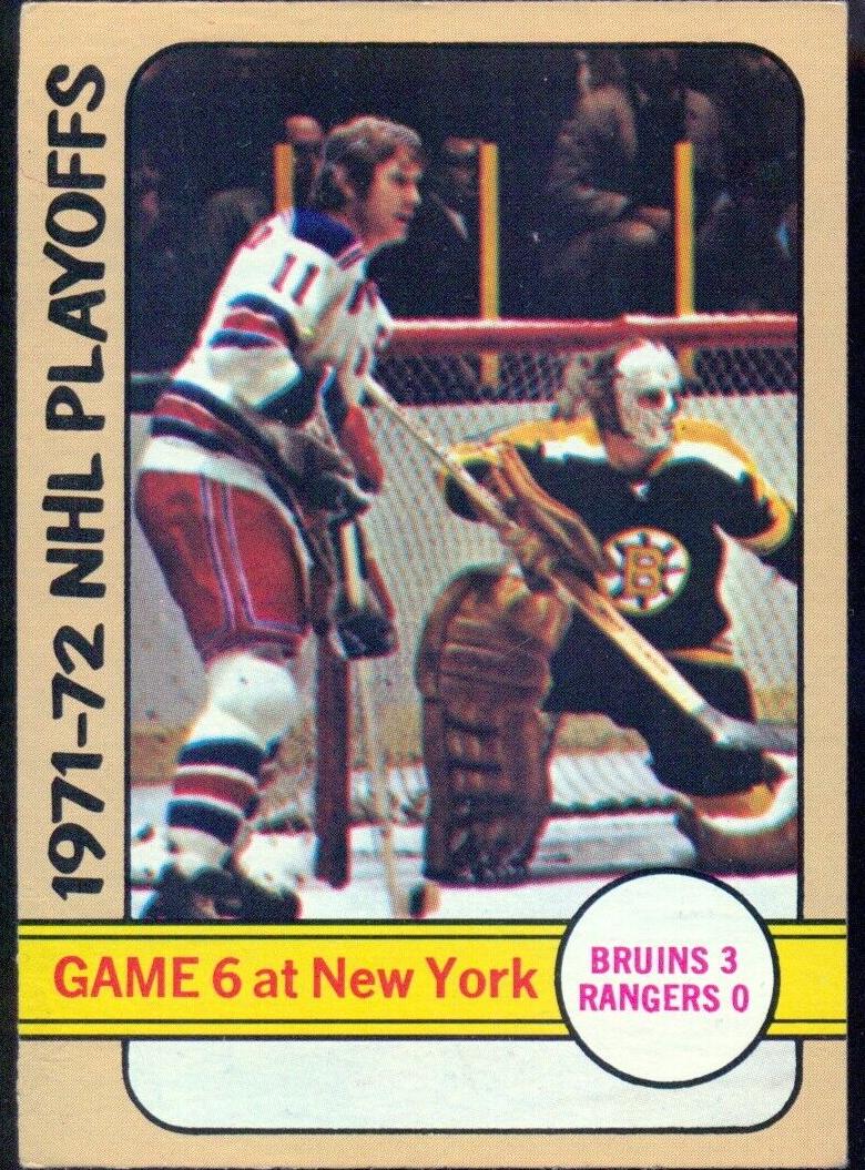 1972 Topps Hockey Playoff Game #6 #7