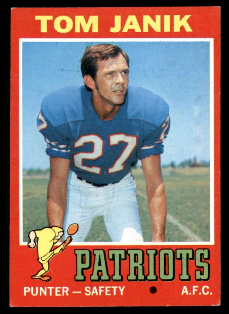 1971 Topps Football Tom Janik #82