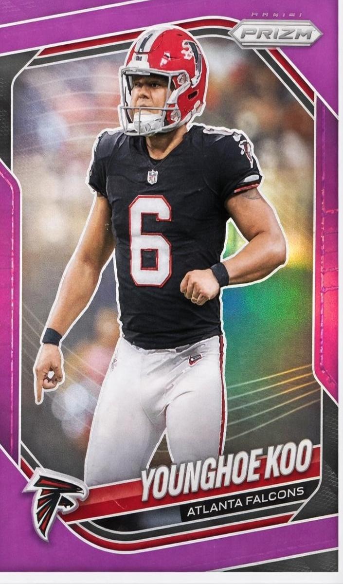 2022 Panini Prizm Football Purple Younghoe Koo #17