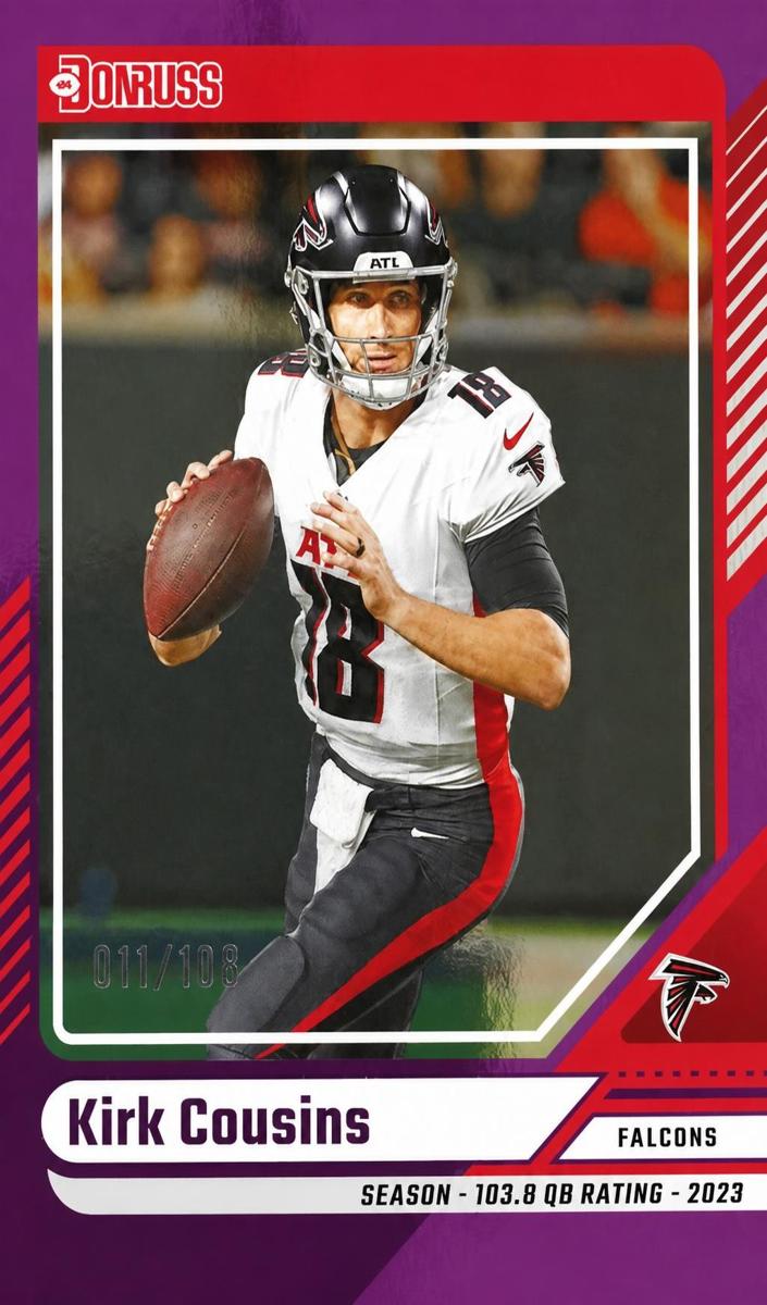 2024 Panini Donruss Football Season Stat Line Kirk Cousins #280