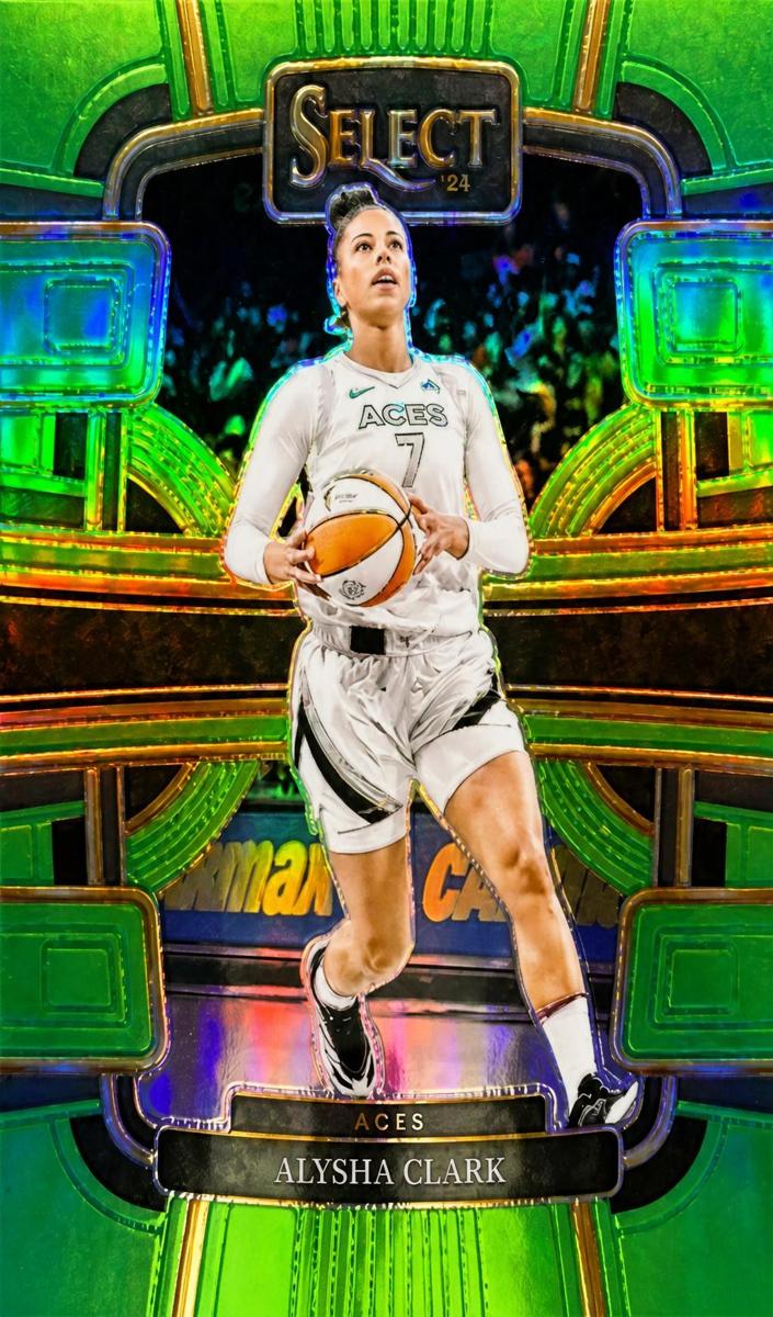 2024 Panini Select WNBA Basketball Neon Green Alysha Clark #43