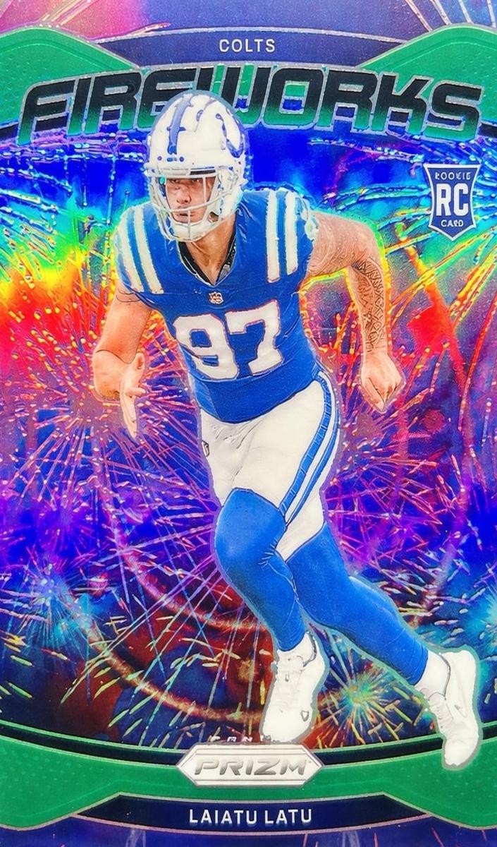 2024 Panini Prizm Football Green Laiatu Latu #17