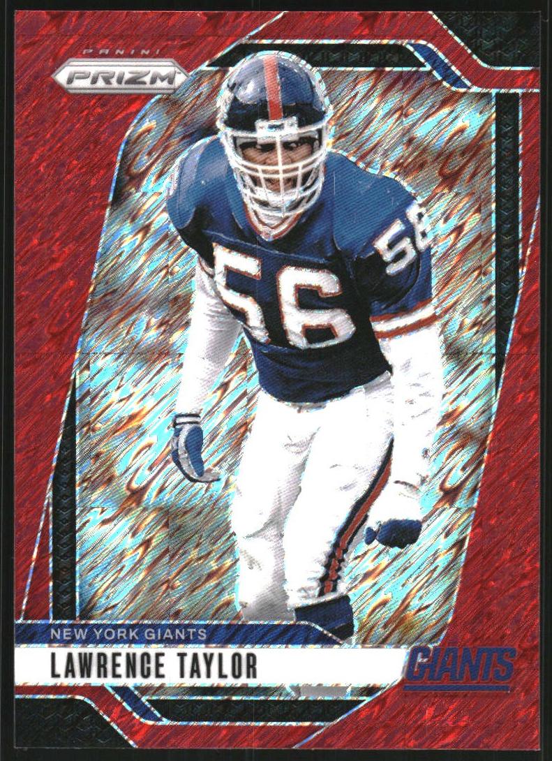 2024 Panini Prizm Football Red Shimmer Lawrence Taylor #219 PSA 9