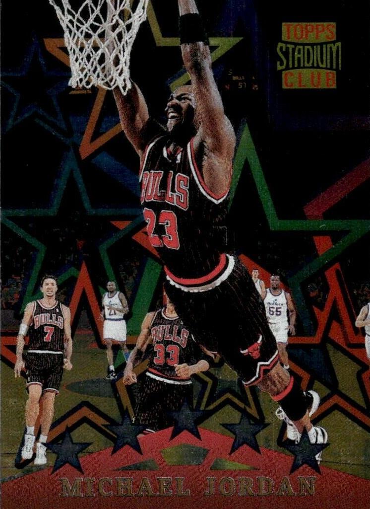 1996 Topps Stadium Club Basketball Michael Jordan #SF4 PSA 9