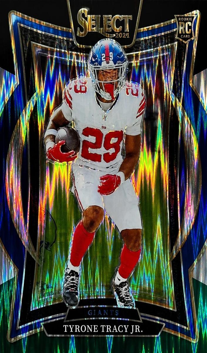 2024 Panini Select Football Black and Green Shock Tyrone Tracy Jr. #61