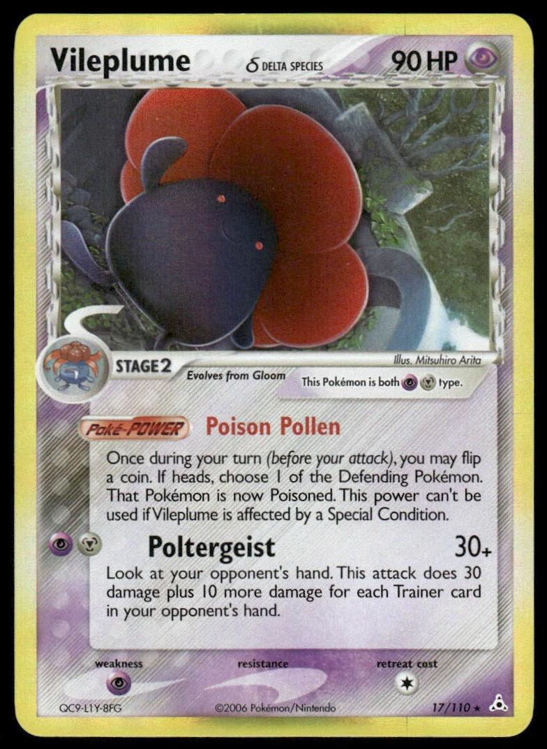 2006 Pokemon EX Holon Phantoms Vileplume #17