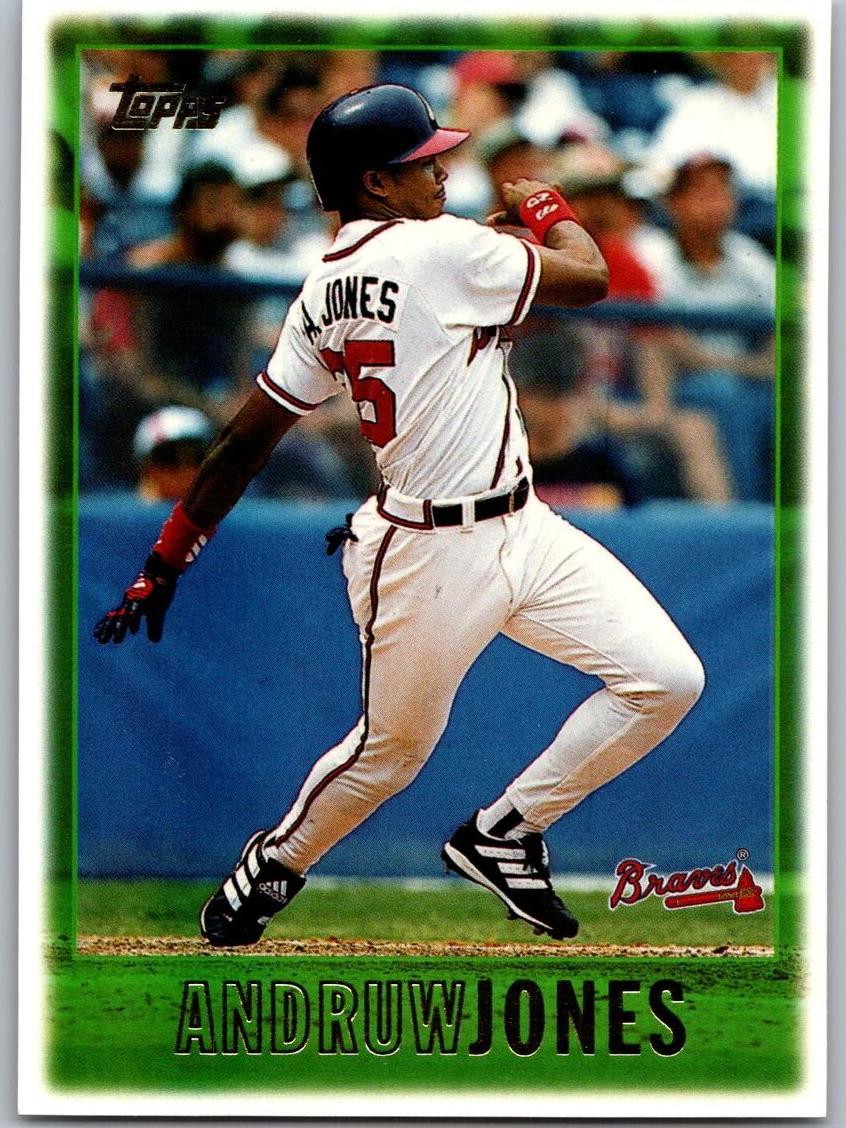 1997 Topps Baseball Andruw Jones #455 PSA 9