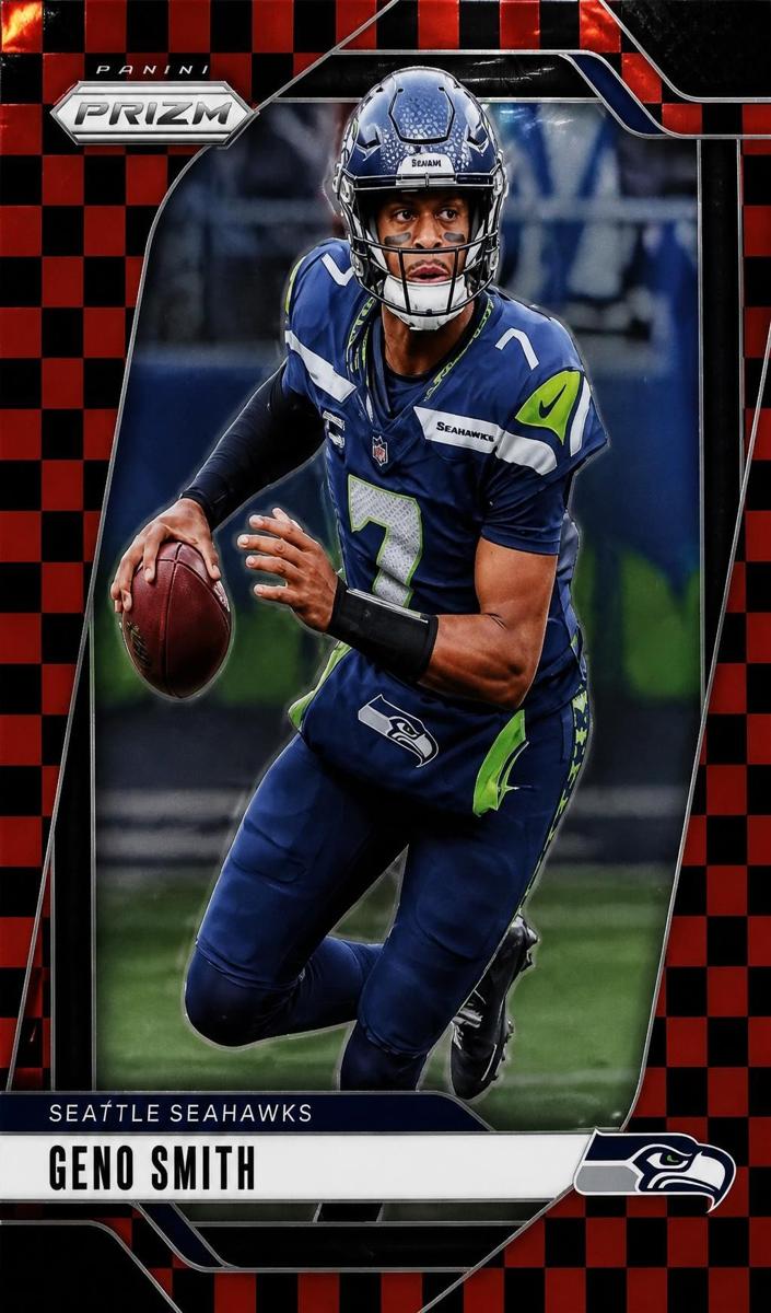 2024 Panini Prizm Football Black and Red Checker Geno Smith #259