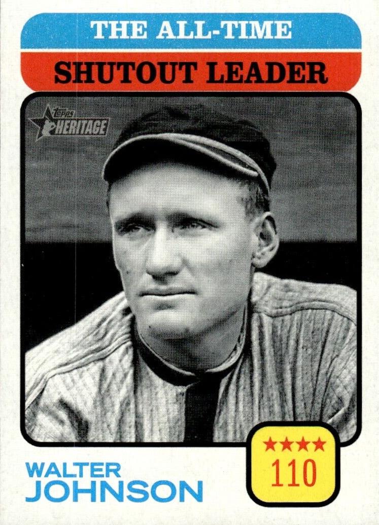 2022 Topps Heritage Baseball Walter Johnson #477