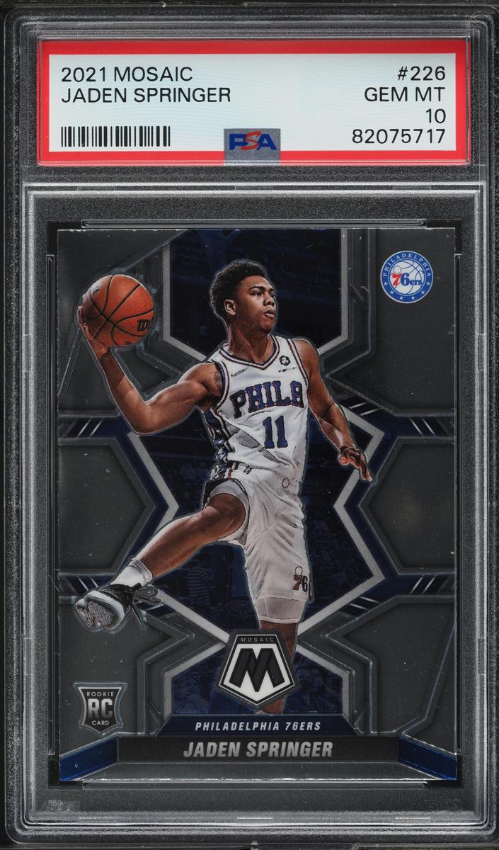 2021 Panini Mosaic Basketball Jaden Springer #226 PSA 10