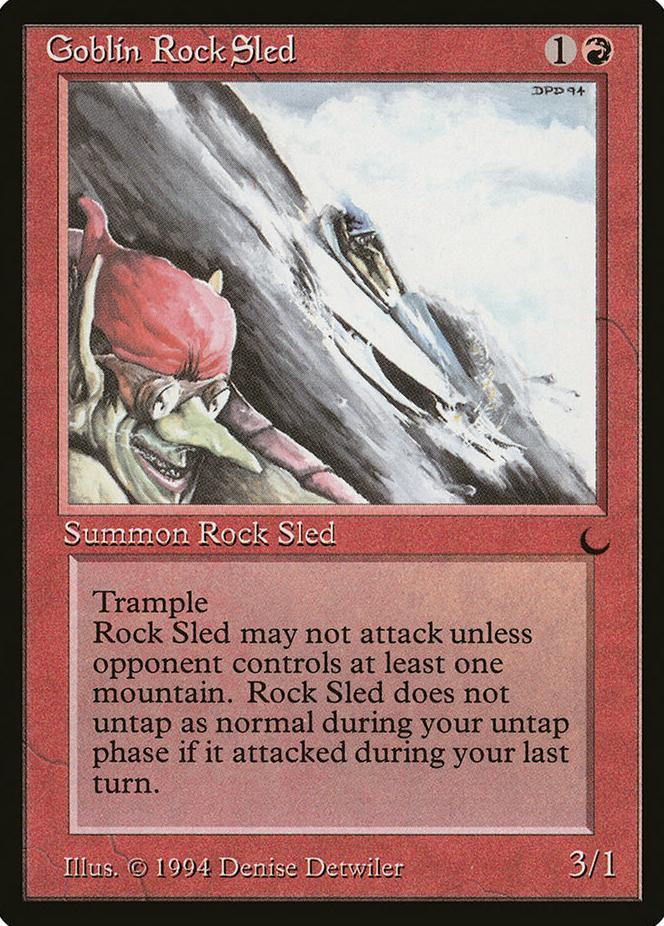 1994 Magic The Gathering The Dark Goblin Rock Sled #NNO CGC 9