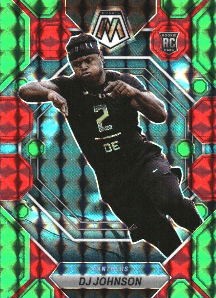 2023 Panini Mosaic Football Green DJ Johnson #314