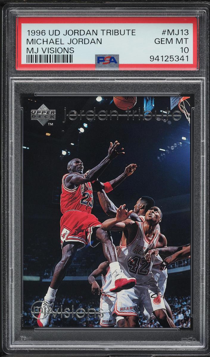 1996 Upper Deck Basketball MJ Visions Michael Jordan #MJ13 PSA 9