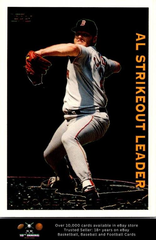 1995 Topps Baseball Roger Clemens #LL23