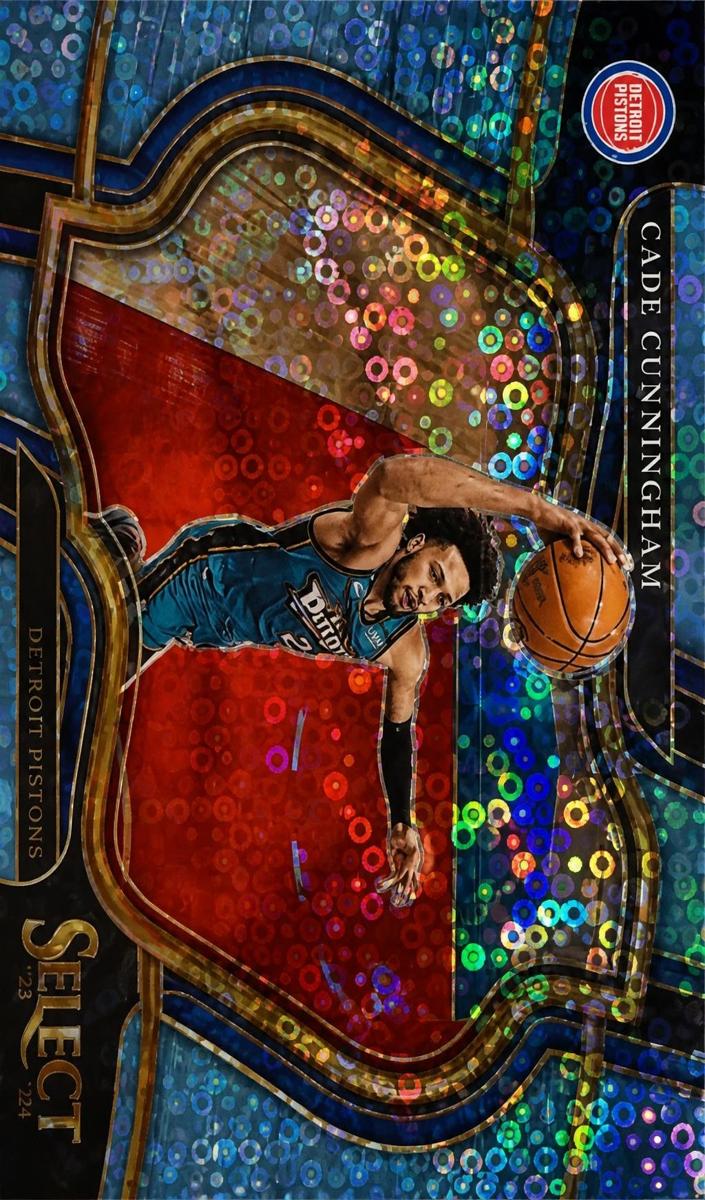 2022 Panini Select Basketball Light Blue Disco Cade Cunningham #218