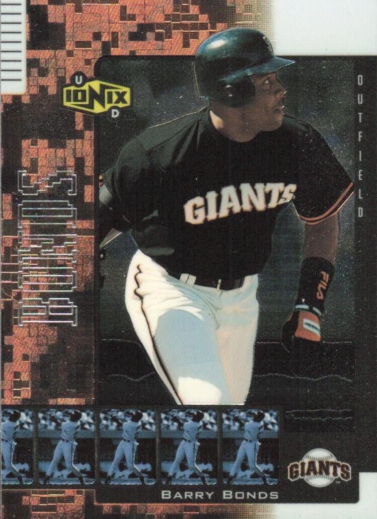 2000 Upper Deck Ionix Baseball Barry Bonds #24 PSA 8