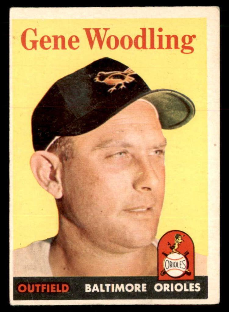 1958 Topps Baseball Gene Woodling #398 PSA 7