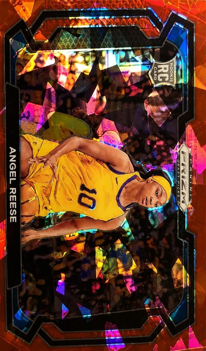 2024 Panini Prizm Draft Picks Basketball Red Ice Angel Reese #38 PSA 10