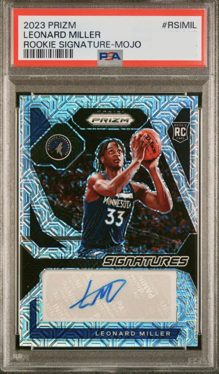 2023 Panini Prizm Basketball Mojo Leonard Miller #RSI-MIL PSA 7.5