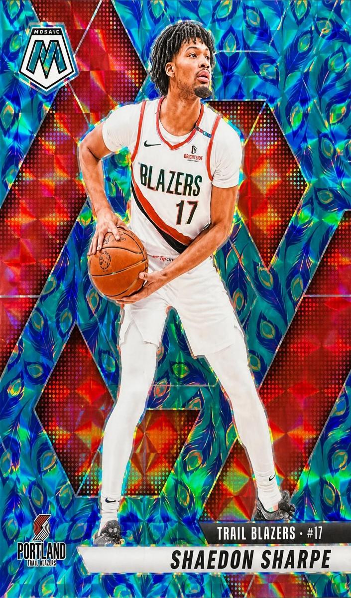 2024 Panini Mosaic Basketball Choice Peacock Shaedon Sharpe #61