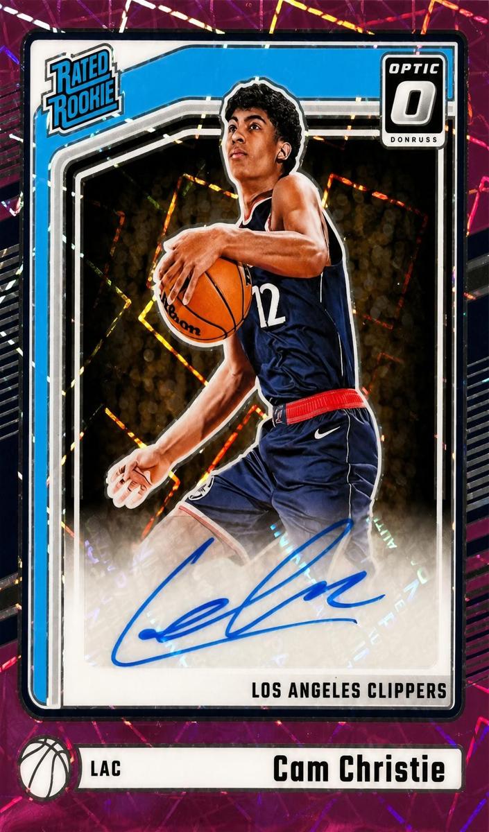 2024 Donruss Optic Basketball Pink Velocity Cam Christie #345
