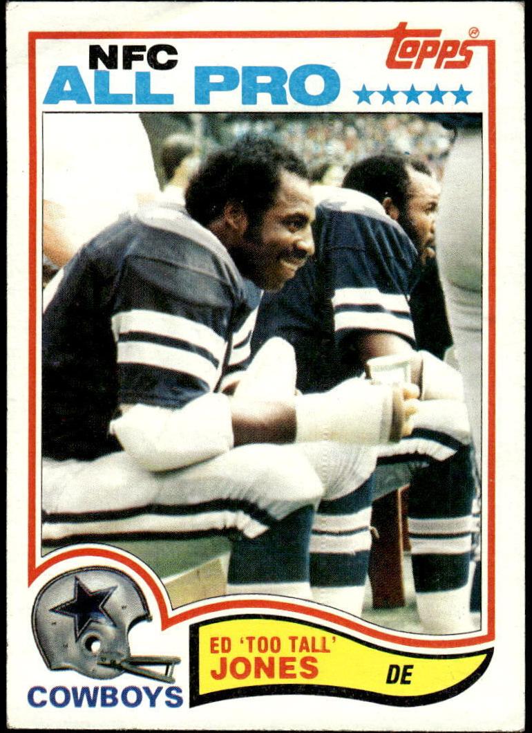 1982 Topps Football Ed Too Tall Jones #318 PSA 9