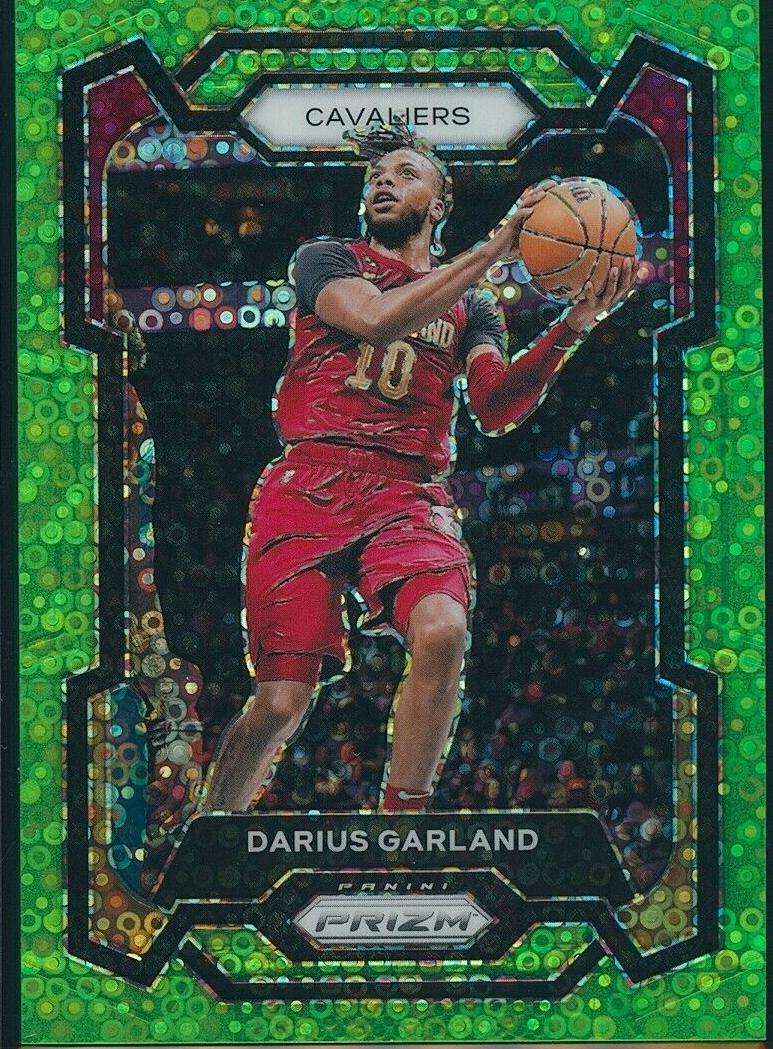2023 Panini Prizm Basketball Fast Break Neon Green Darius Garland #81