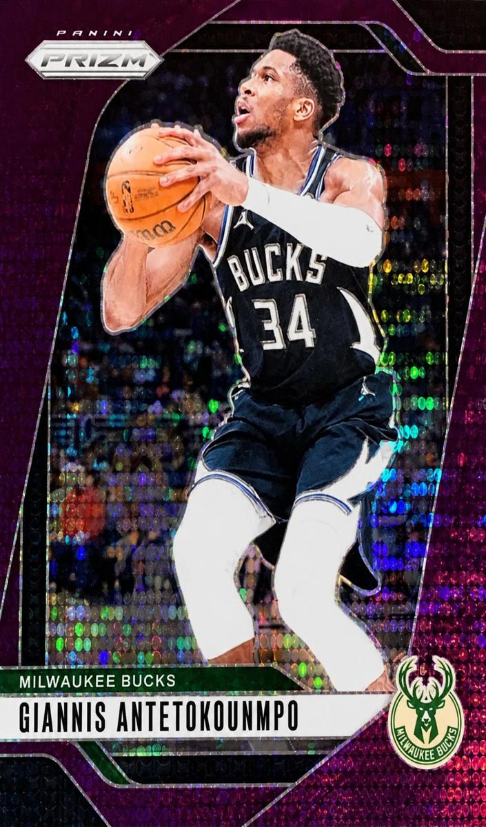 2024 Panini Prizm Basketball Purple Pulsar Giannis Antetokounmpo #85