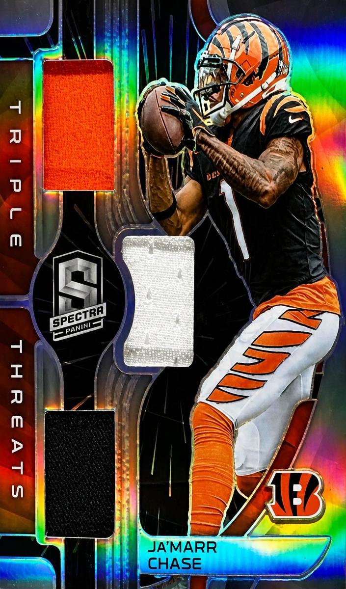 2023 Panini Spectra Football Hyper Ja'Marr Chase #TT-LCH PSA 9